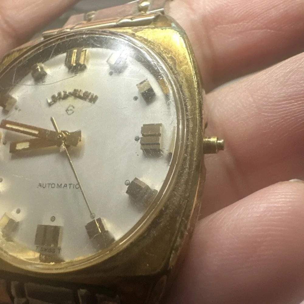 Vintage Lord Elgin 989 Mens Automatic watch 17j 34mm It ticks But Need Servicing
